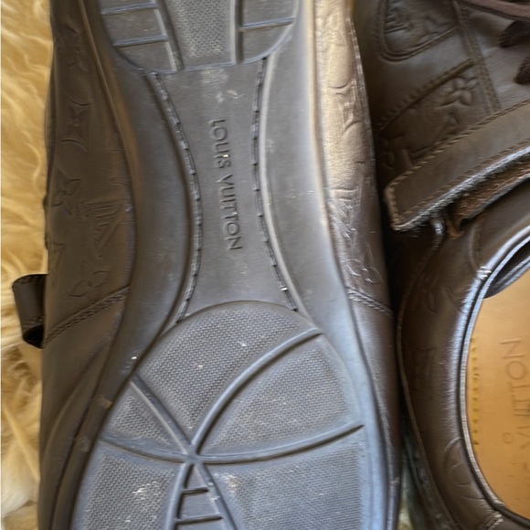 Authentic LV Embossed Leather Sneakers - Picture 6 of 6